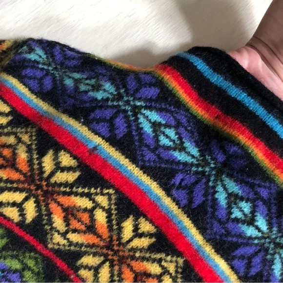 Rainbow Pattern Wool Sweater - Picture 11 of 15